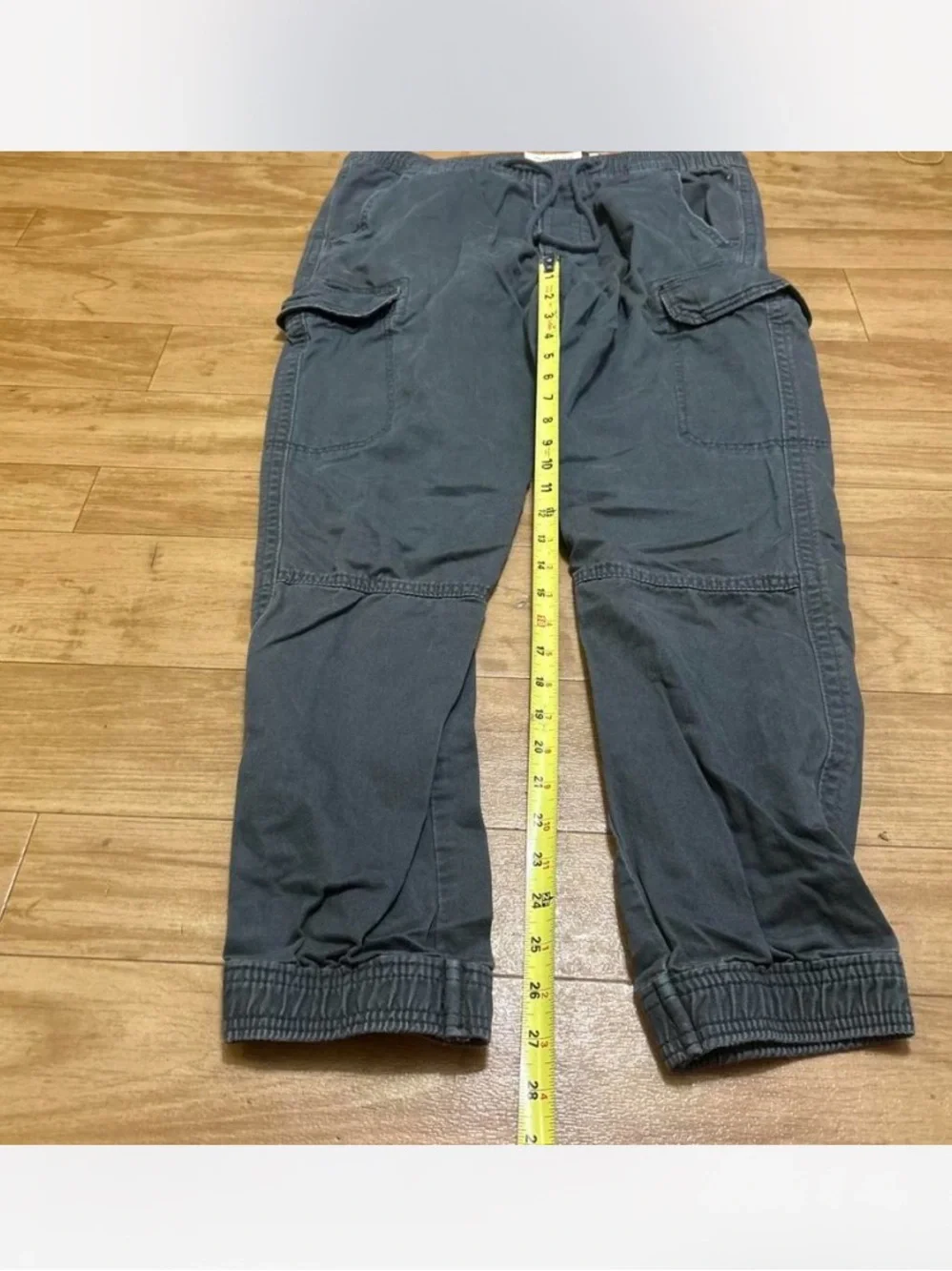 Abercrombie & Fitch Men's Charcoal Cargo Joggers